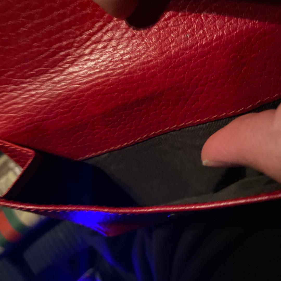 GUCCI レッド 三つ折り財布