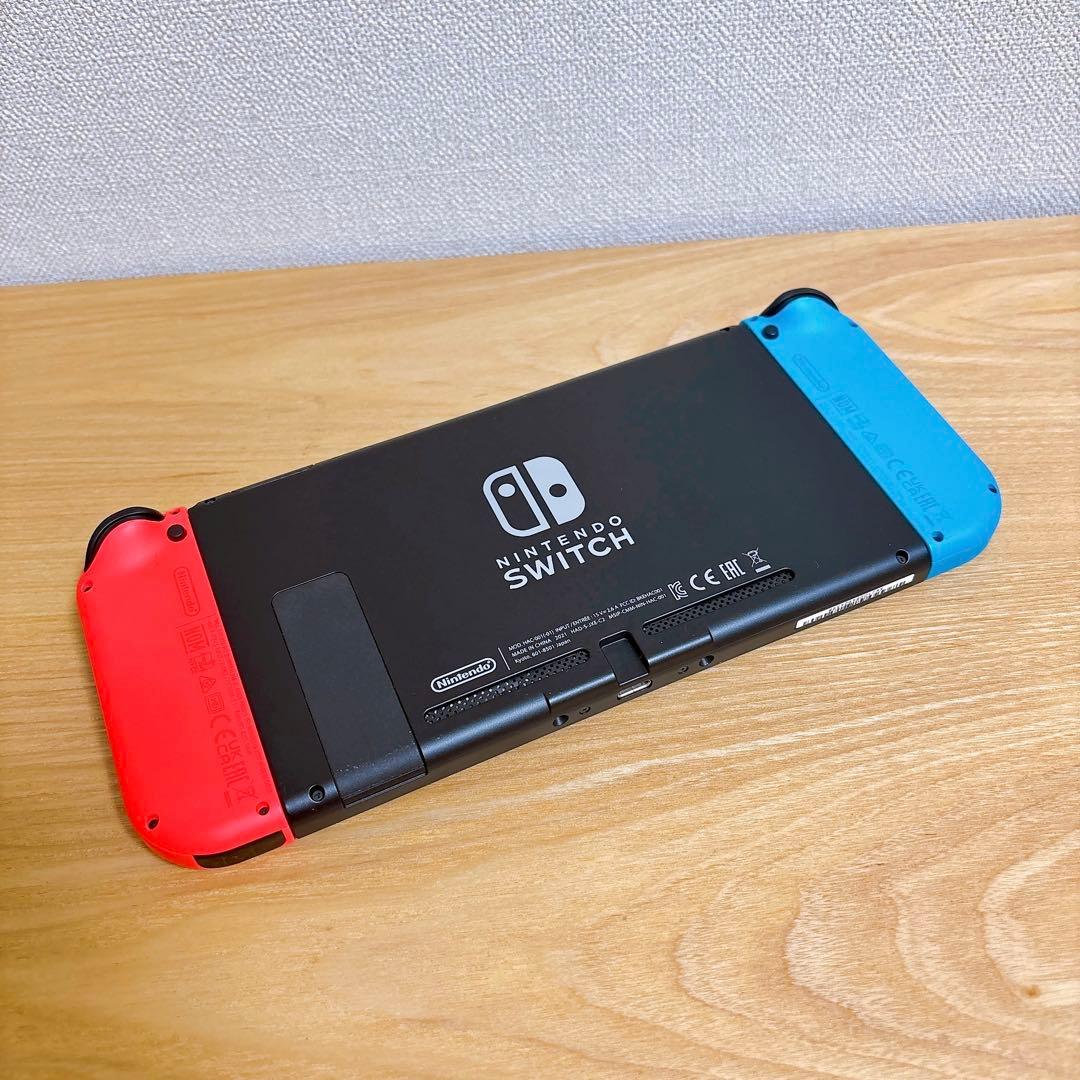 【美品】 バッテリー強化型 Nintendo Switch 本体 赤青