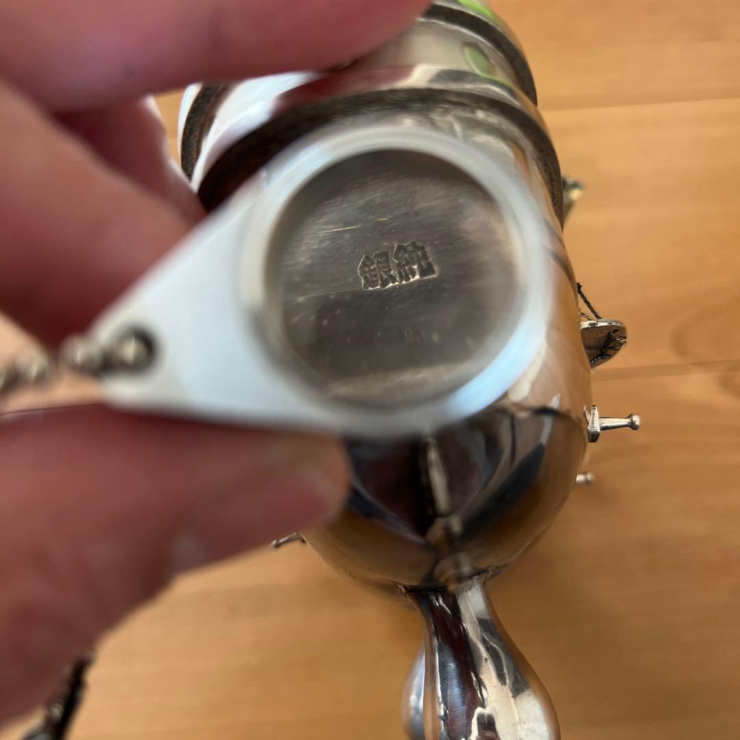 純銀製 置物 ヨット？○○船？ 現状品