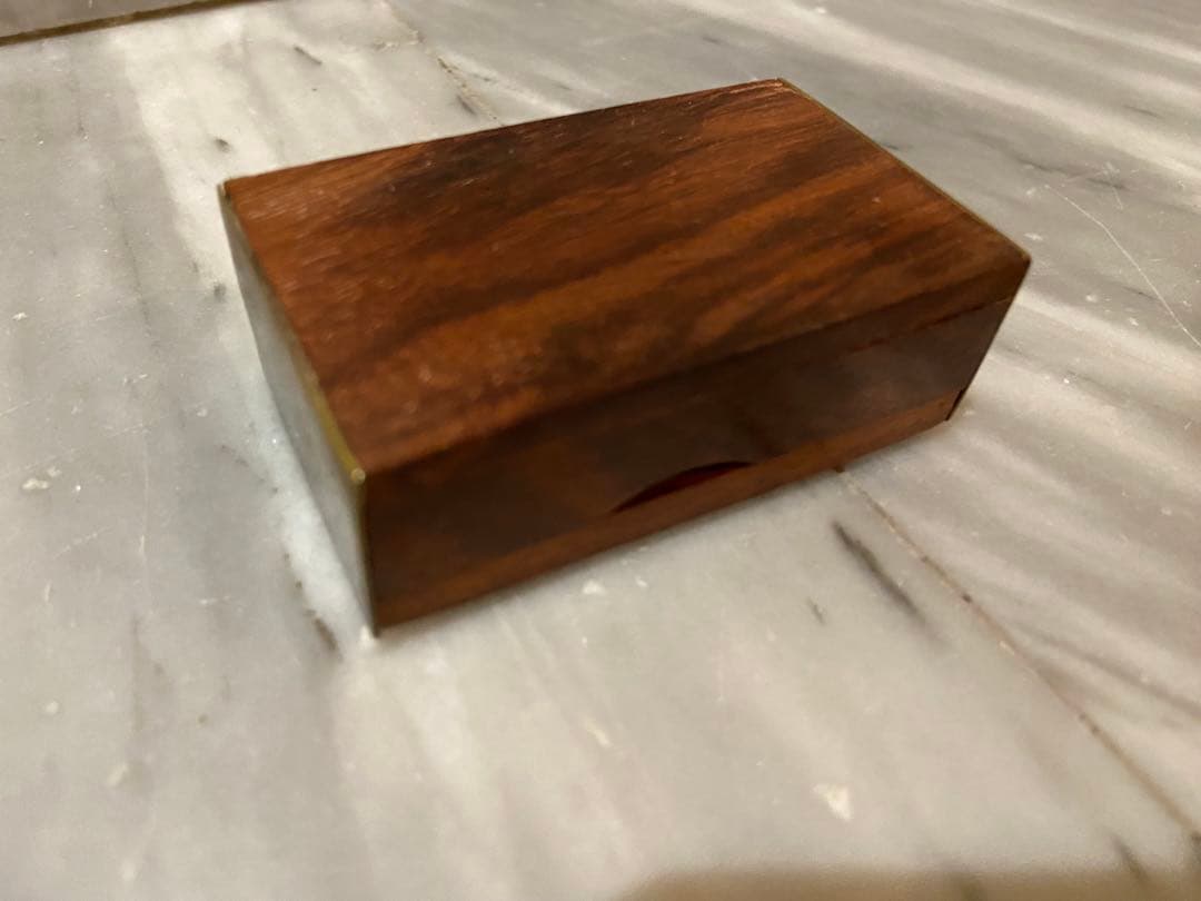 1950年代 ペルー 真鍮×ローズウッド 魚モチーフ 木箱