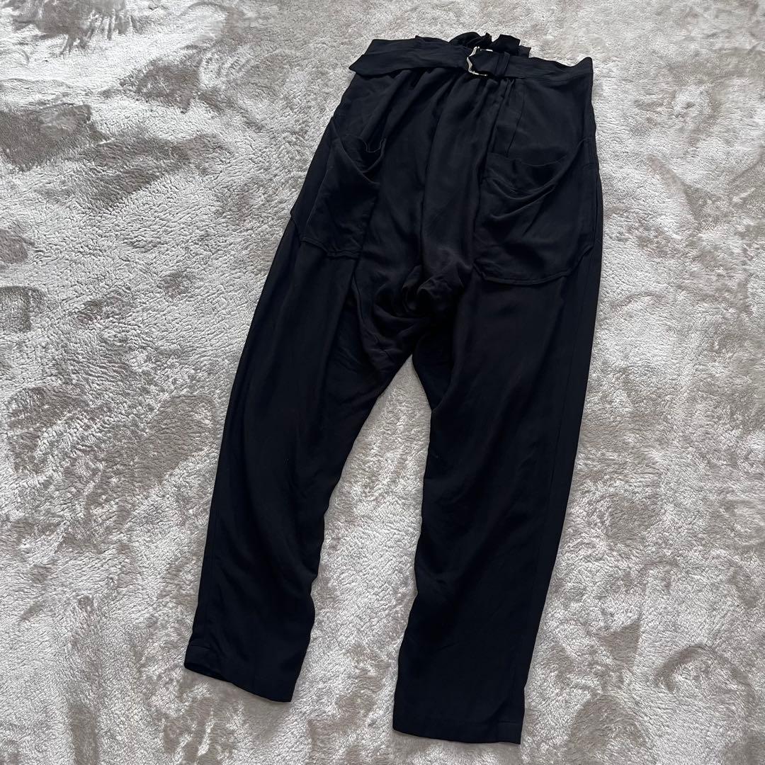 リミフゥ　ヨウジヤマモト　シンチバック　サルエルパンツ　ブラック