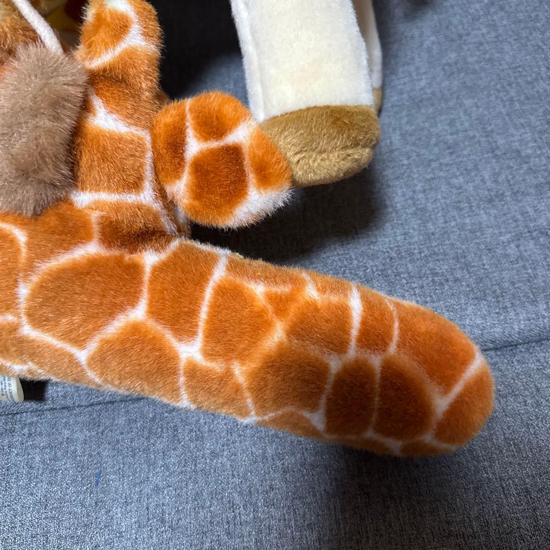 希少　キリン　大きなぬいぐるみ（CUTE）＆ハンガー（NAKAJIMA）