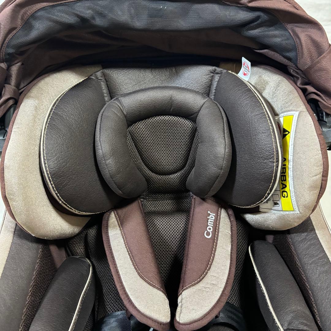極美品　Combi ネルーム ISOFIX エッグショック NF-700 茶