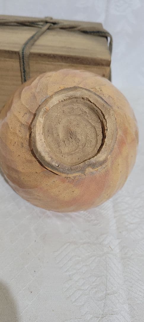 茶道具　時代物　萩焼　お茶碗　合わせ箱　骨董品、美術品