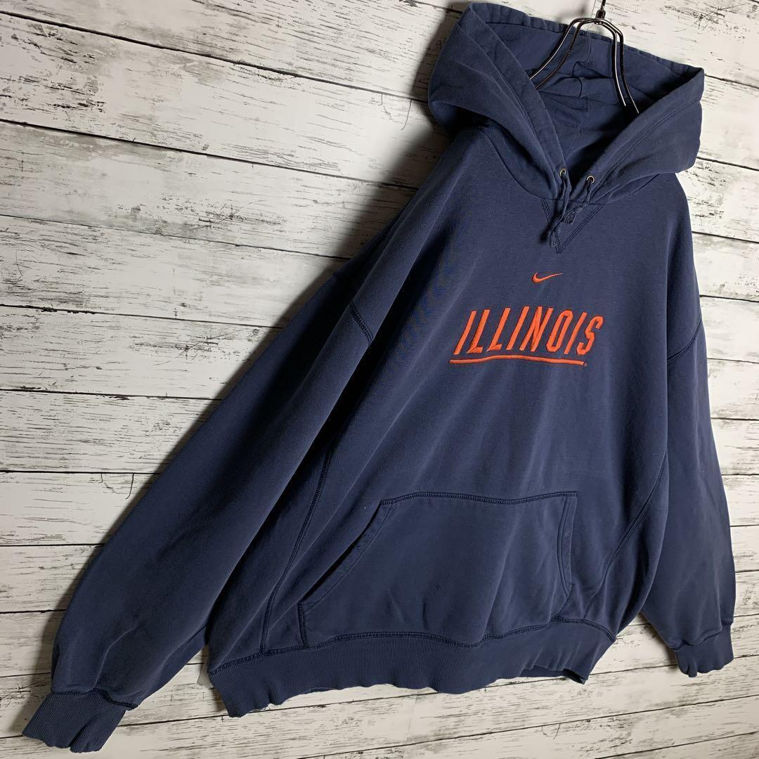 【即完モデル‼︎】NIKE☆XXL 刺繍 カレッジロゴ パーカー D28
