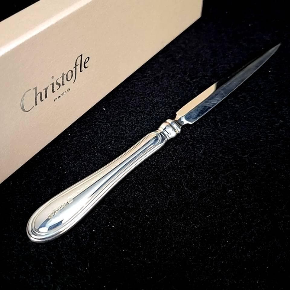 ●良品◇クリストフル アルビ　ペーパーナイフ　箱つき　シルバーコーティング 1