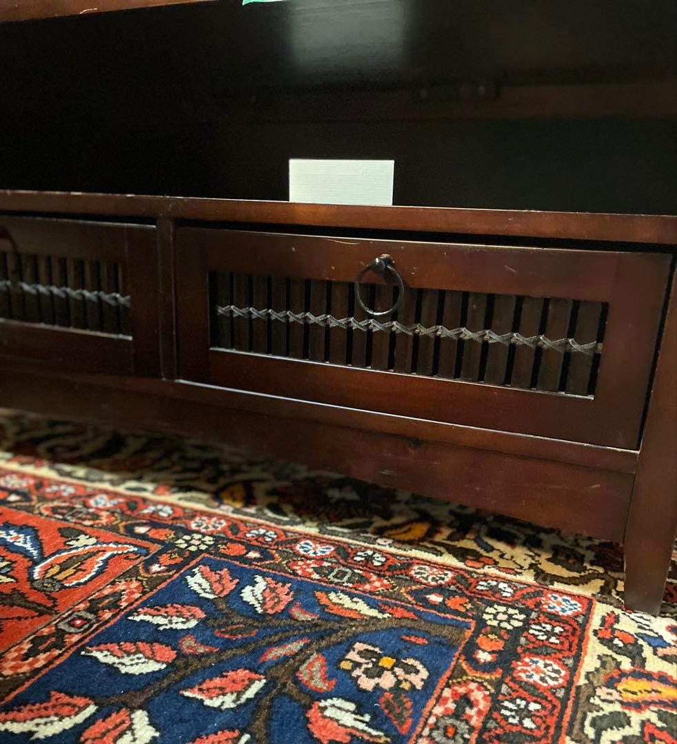 【＋】アジアン調 TVボード (W90×D40×H44cm)