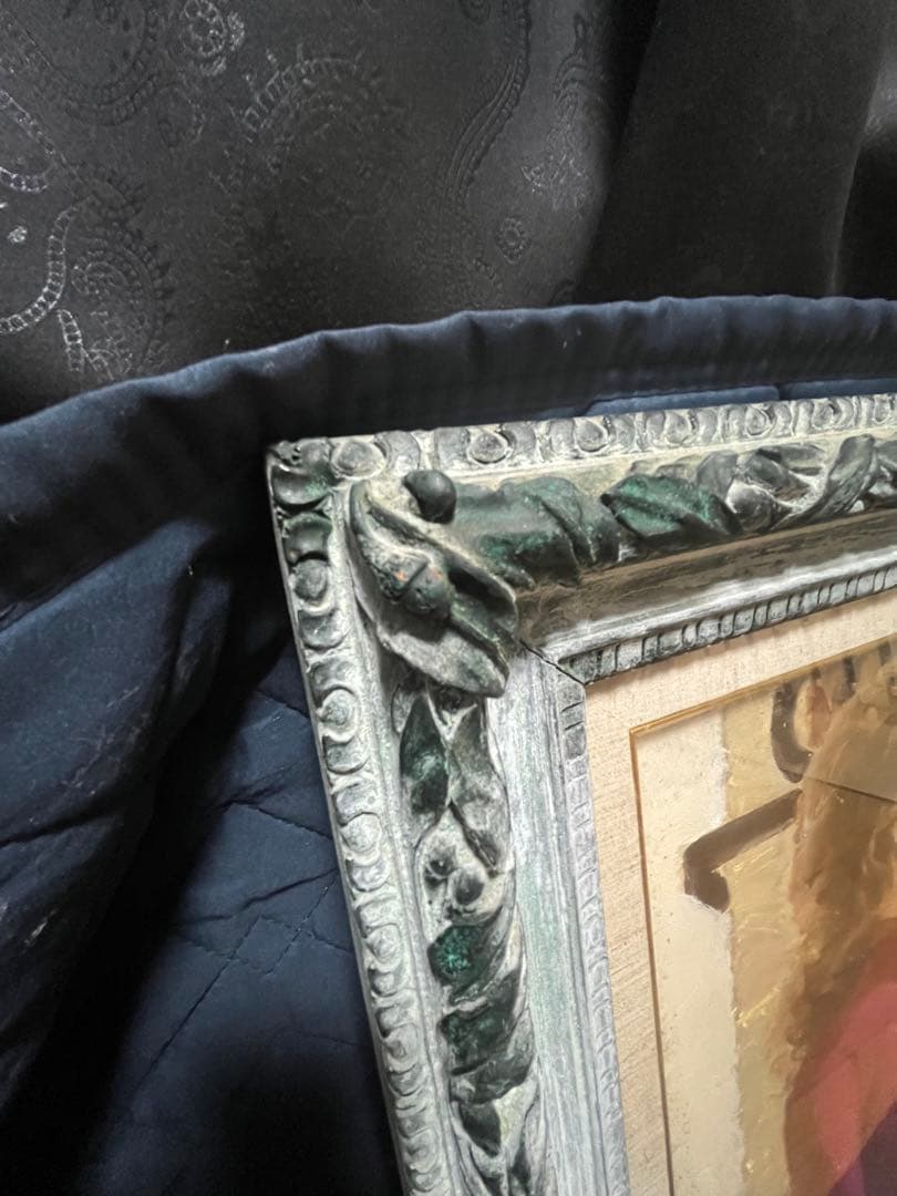 （引き取り専） 1975年　奥津国道　陽ざし　額縁付き　F10 油絵