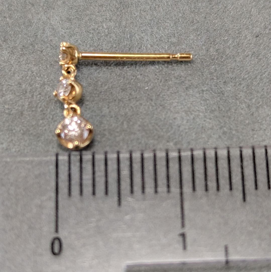 ４℃ K18YG ダイヤモンドピアス ヨンドシー
