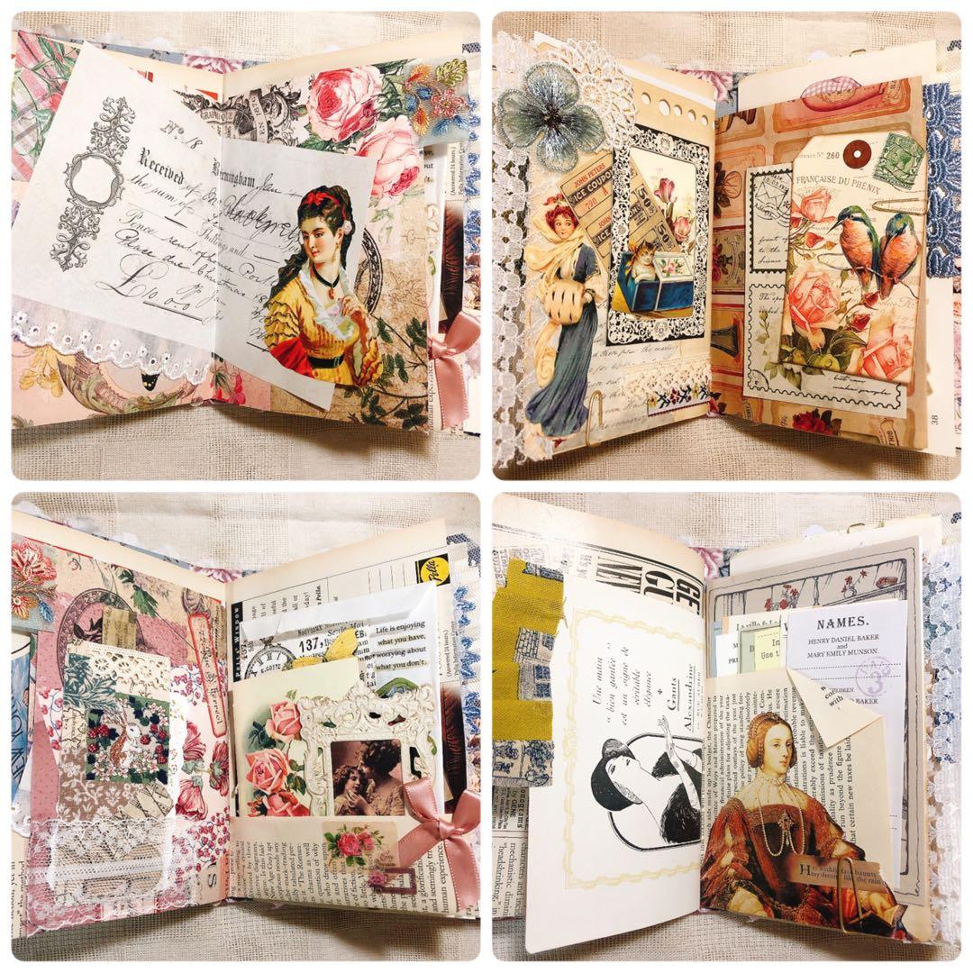 ジャンクジャーナル雑記帳 天使 アンティーク ジャンクジャーナル コラージュ