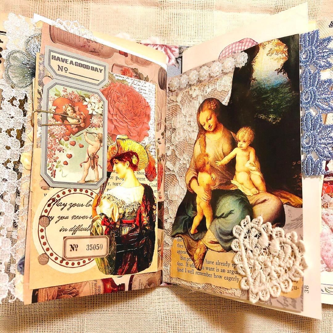 ジャンクジャーナル雑記帳 天使 アンティーク ジャンクジャーナル コラージュ
