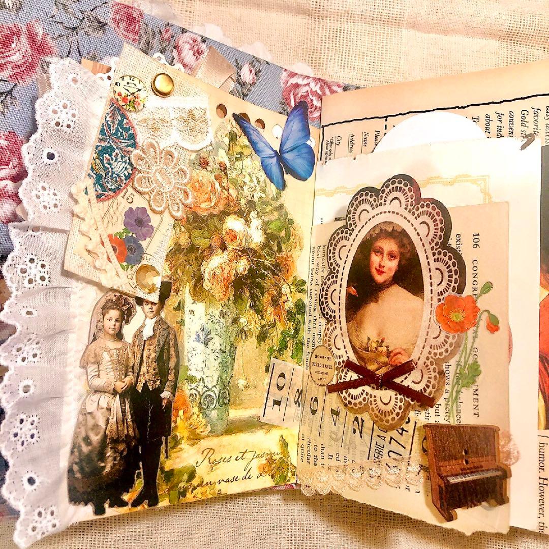 ジャンクジャーナル雑記帳 天使 アンティーク ジャンクジャーナル コラージュ