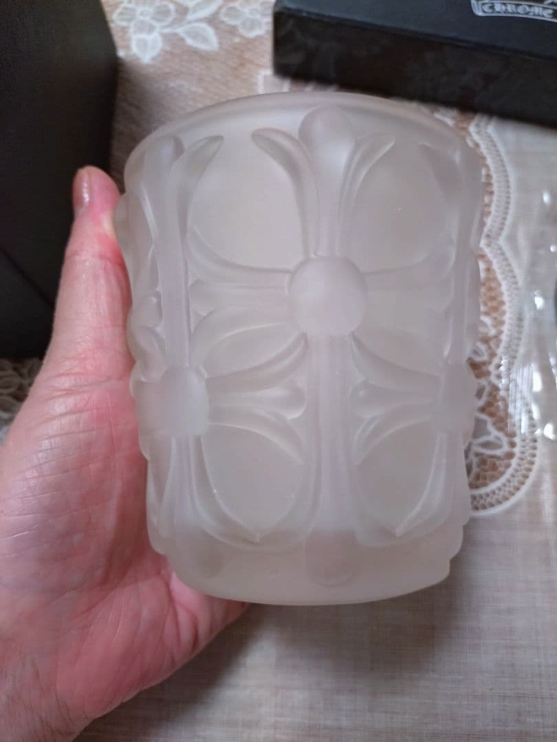 未使用美品クロムハーツバカラロックガラスタンブラーコスタ付き送料無料