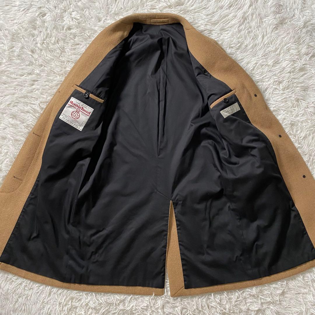 【美品】マーガレットハウエル　チェスターコート　ハリスツイードコラボ　別注　比翼