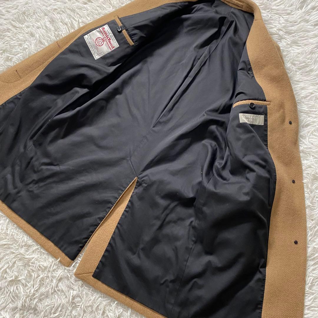 【美品】マーガレットハウエル　チェスターコート　ハリスツイードコラボ　別注　比翼