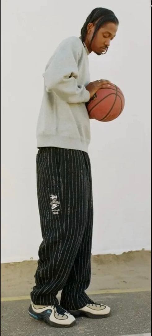 Stussy x Nike ストライプスウェットパンツ