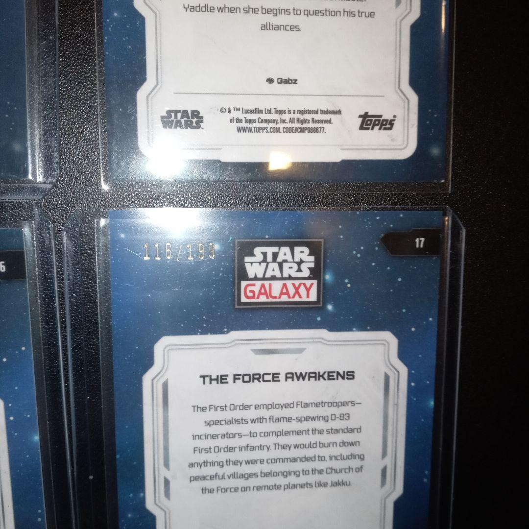 2024 Chrome Galaxy Star Wars 4枚セット　シリ