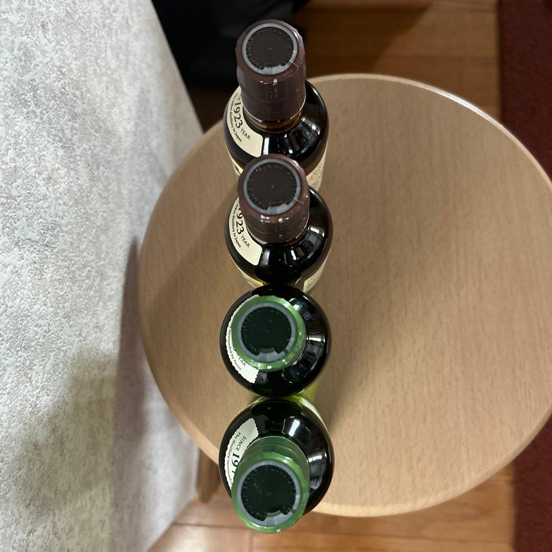 山崎180ml　2本 、白州180ml　2本