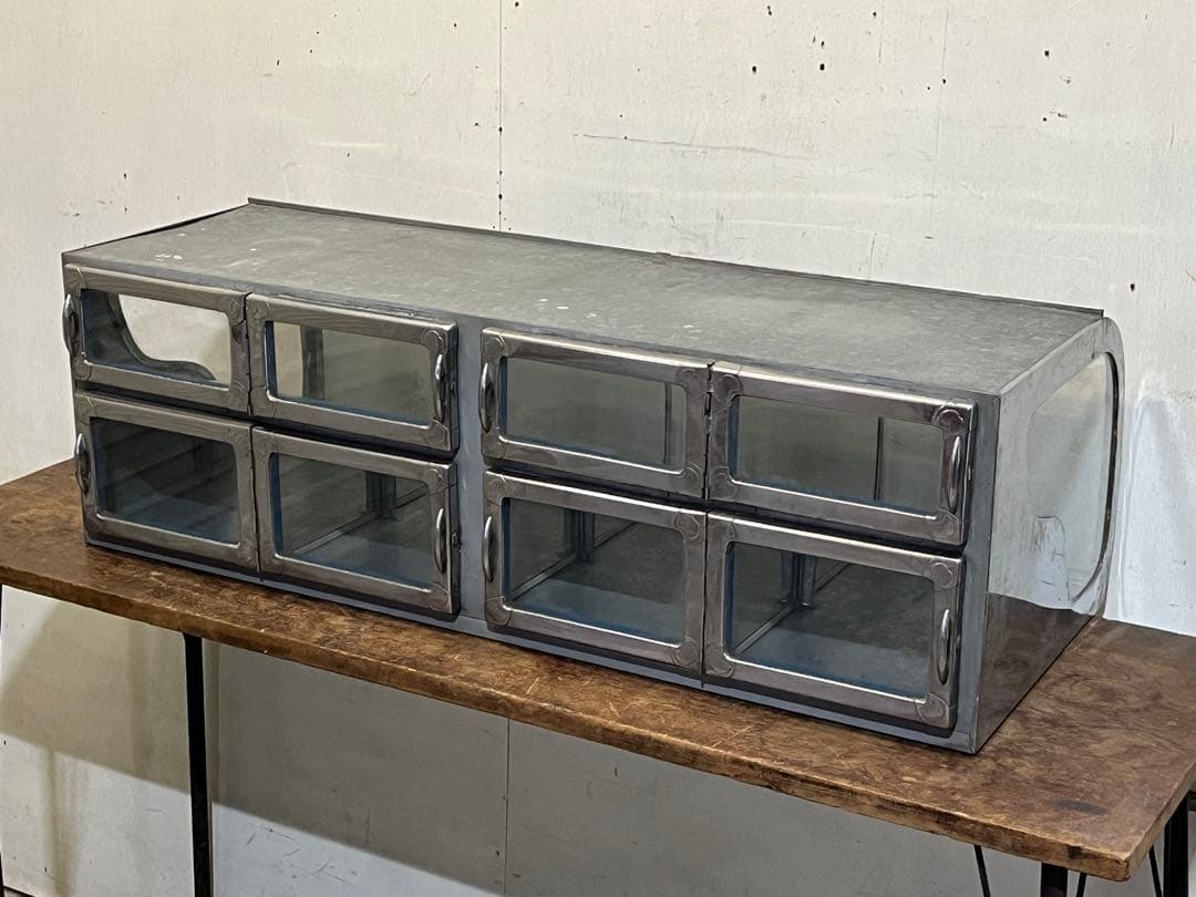 「希少」昭和レトロ Rガラス駄菓子ショーケース 駄菓子屋陳列ケース 什器