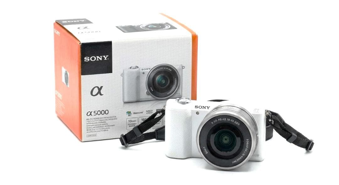 Wifi転送✨ SONY α5000 Wレンズキット ホワイト ミラーレス一眼