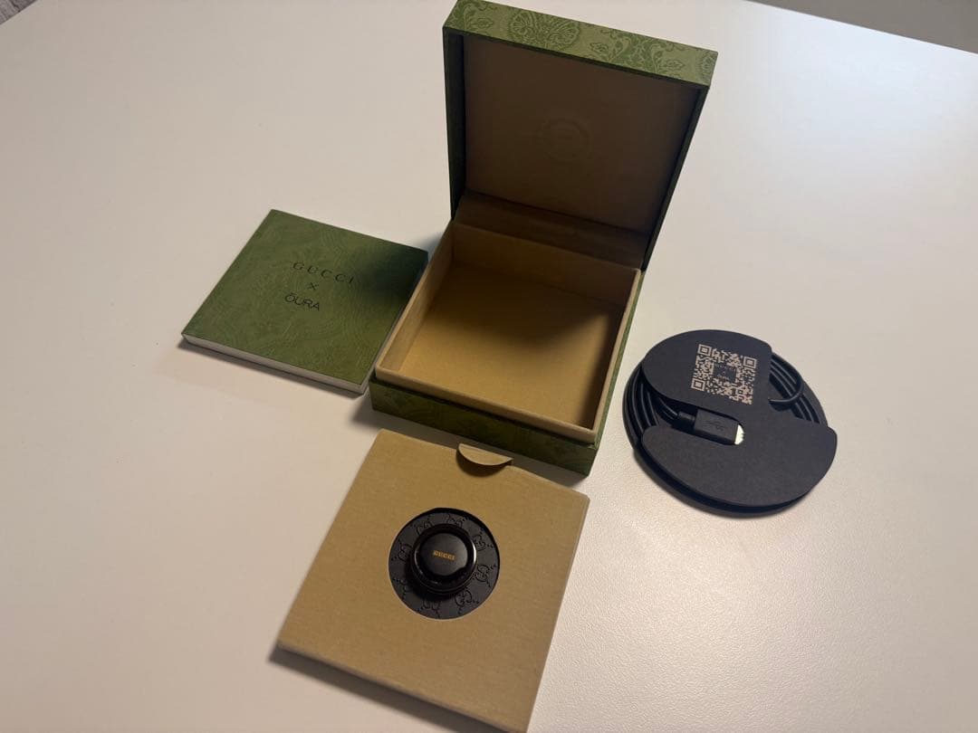 h*u様 GUCCI x OURA ブラックリング US11