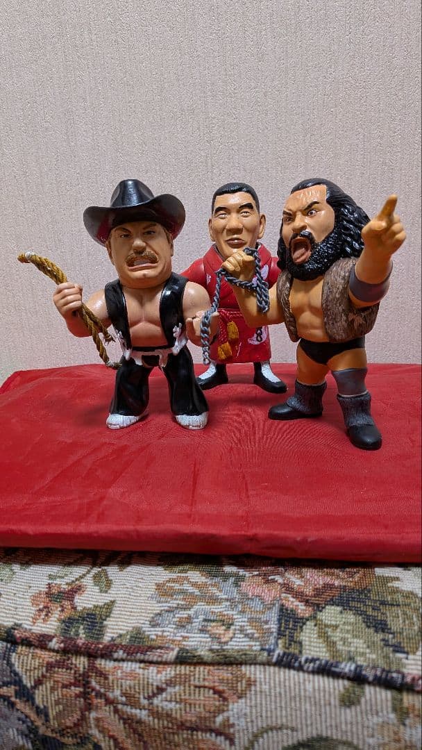 3体　スタン・ハンセン、 ブルーザー・ブロディ 、ジャイアント馬場　フィギュア