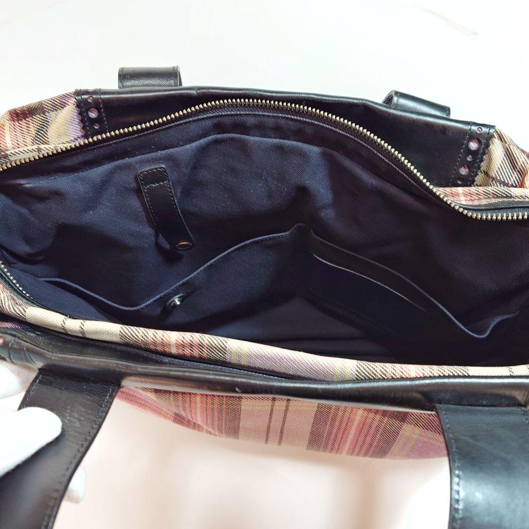 【レア】ヴィヴィアンウエストウッドマン ブリーフケース タータンチェック レザー