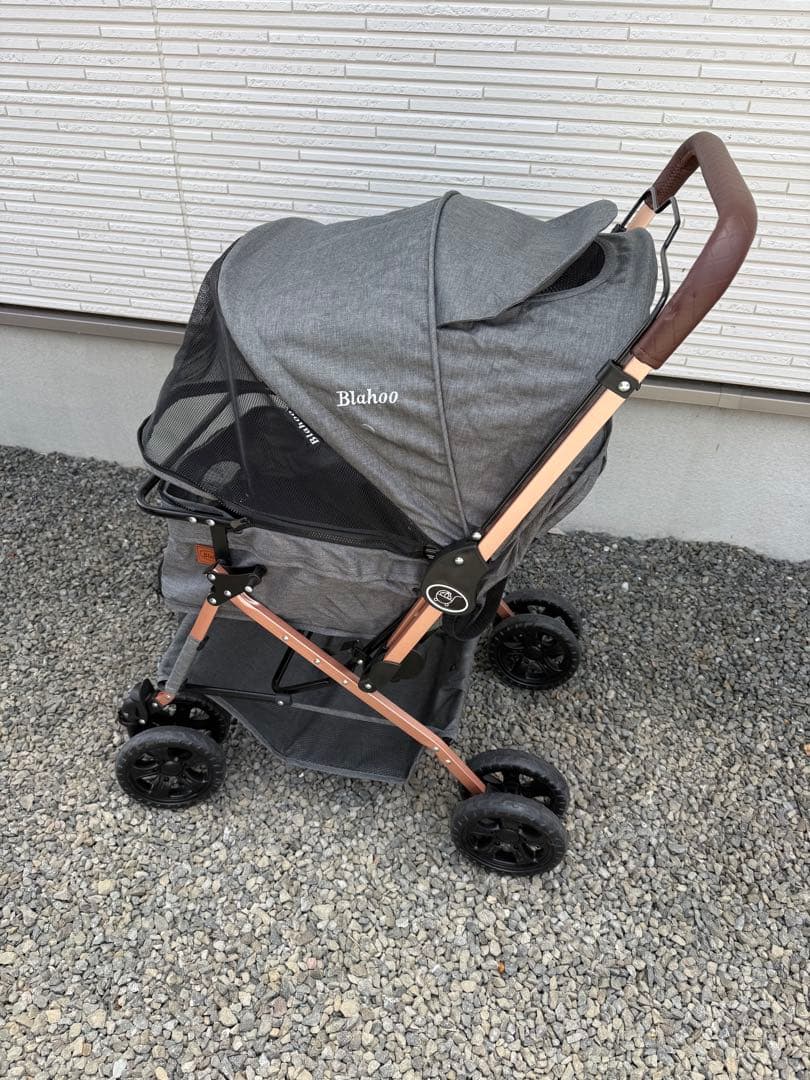 BlaHoo ペットカート グレー