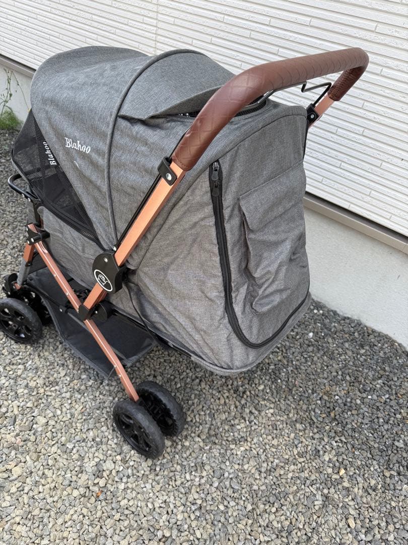 BlaHoo ペットカート グレー