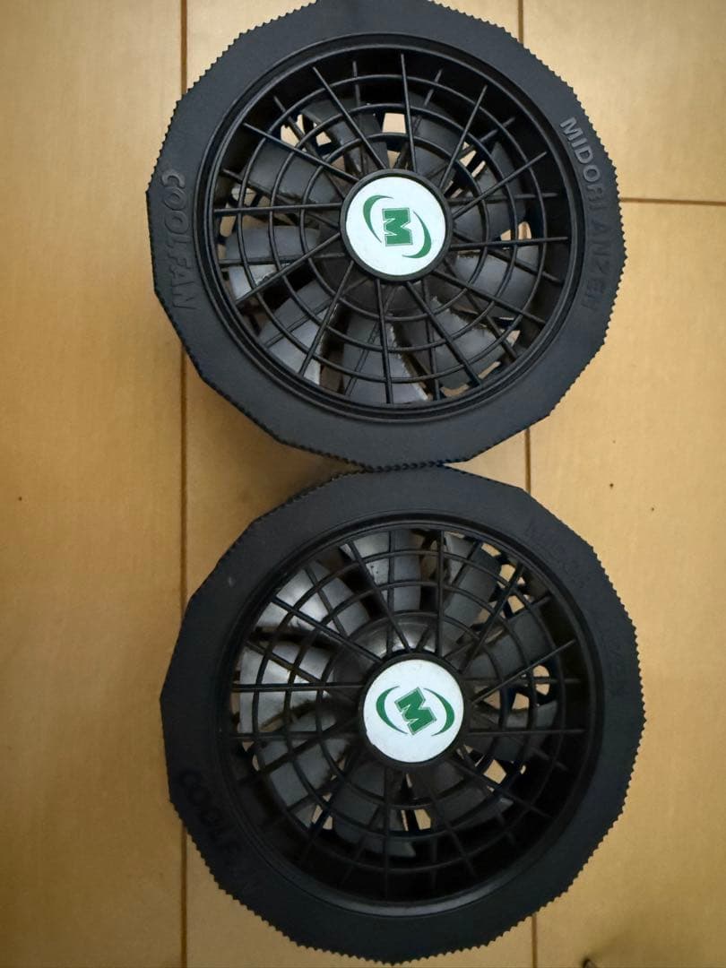 美品【ミドリ安全】クールファン　バッテリー2個付き！！