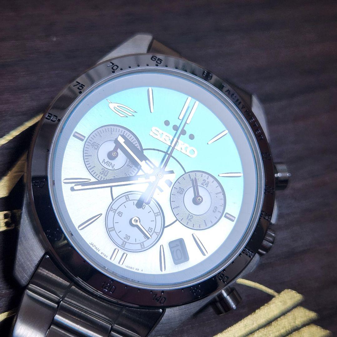 極美品 SEIKO クロノグラフ クォーツ E5系 はやぶさ 10周年 限定