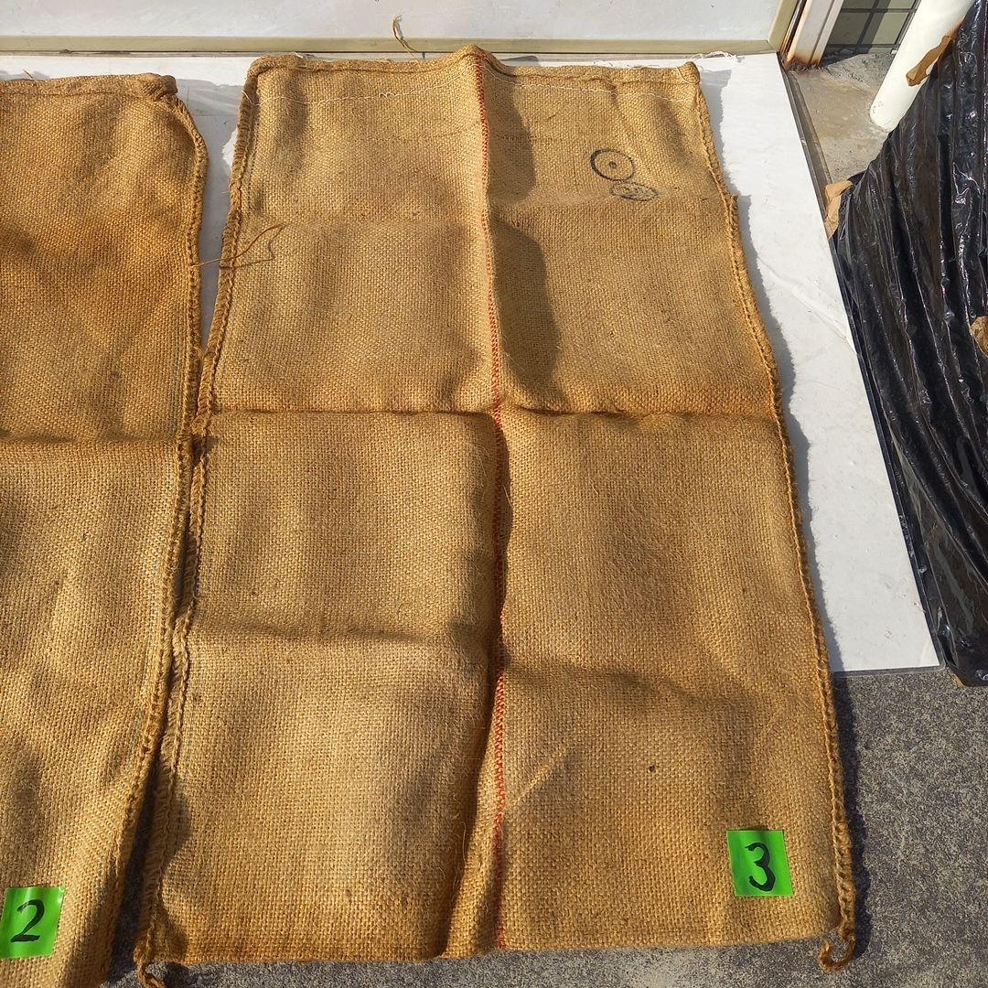アンティーク　三交前株式会社 大豆用の麻袋 　3個セット