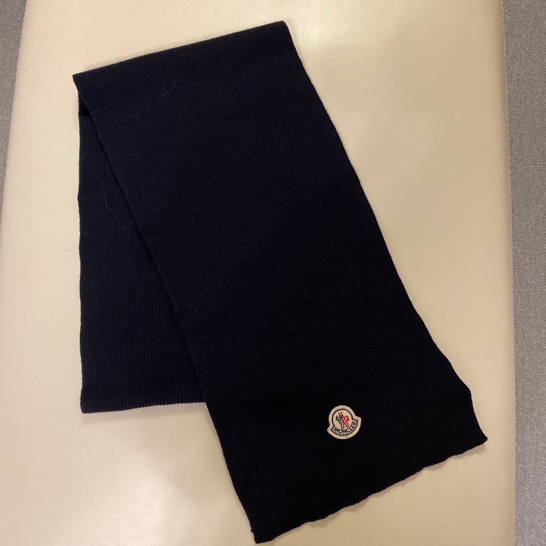 D*e様 MONCLER ネイビー マフラー