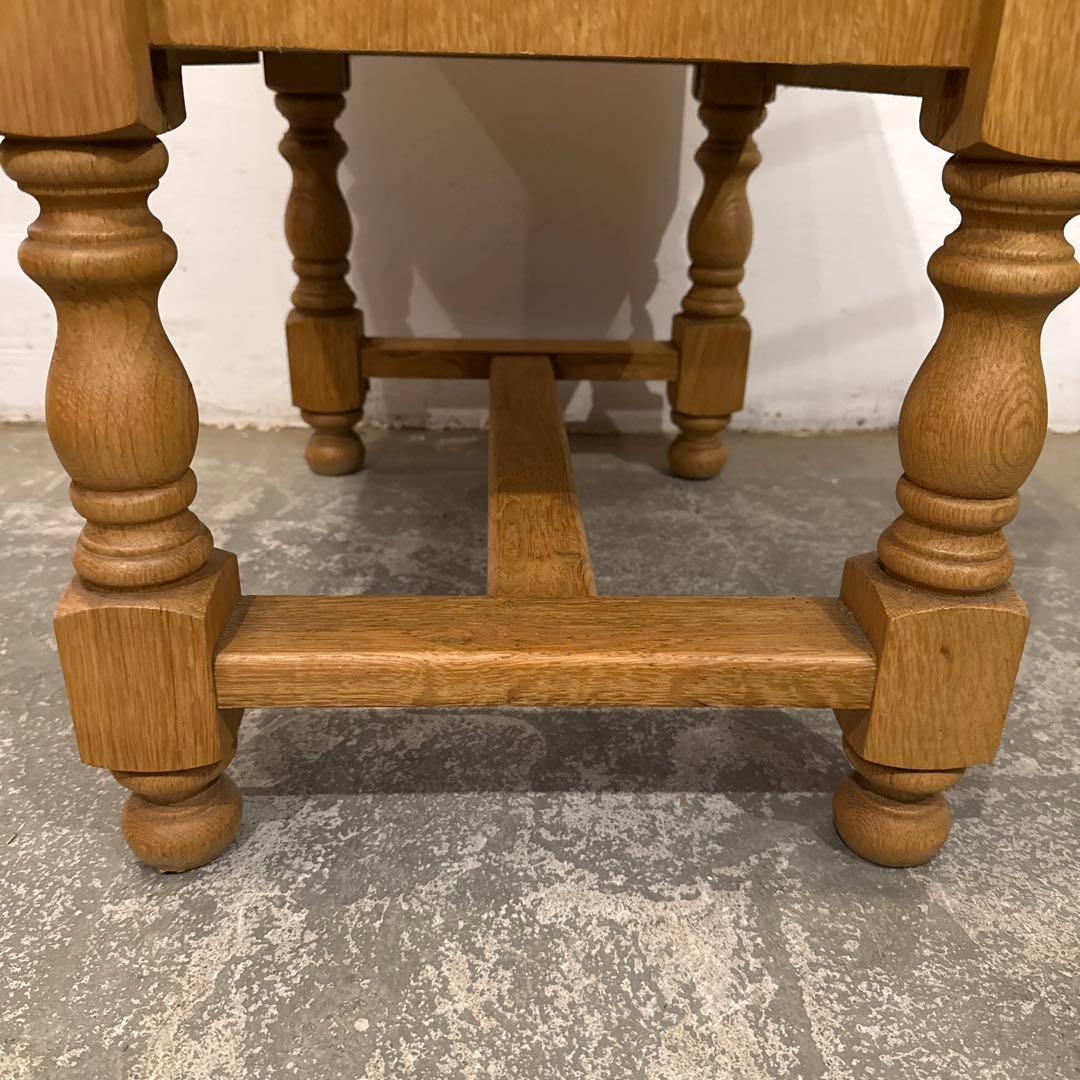 ビンテージ　木製サイドテーブル　引き出し付き 2