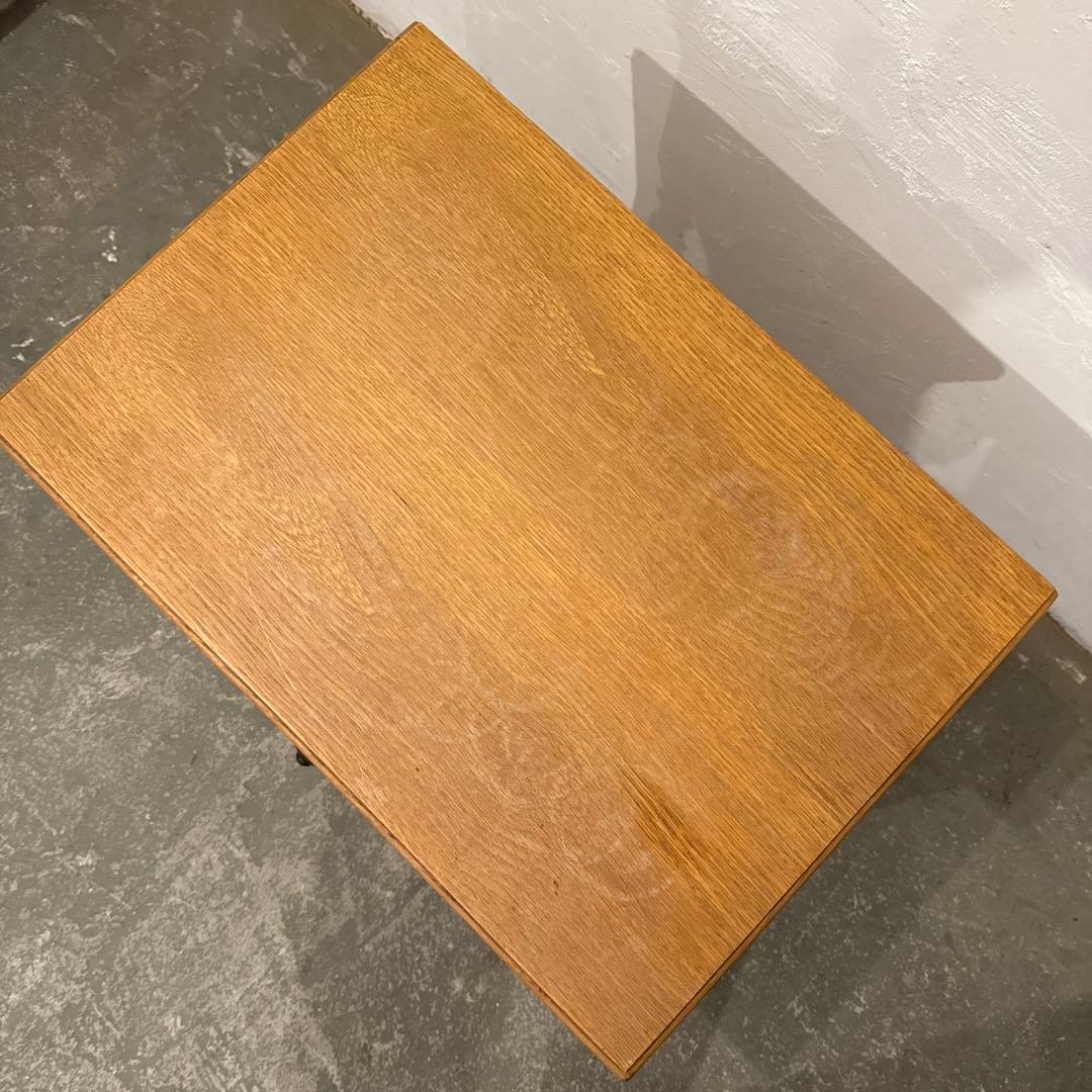 ビンテージ　木製サイドテーブル　引き出し付き 2