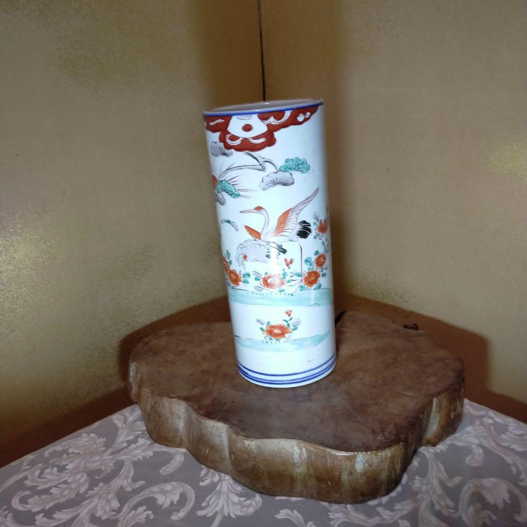 ２２１２骨董　江戸後期から明治初期 　色絵寸胴陶器