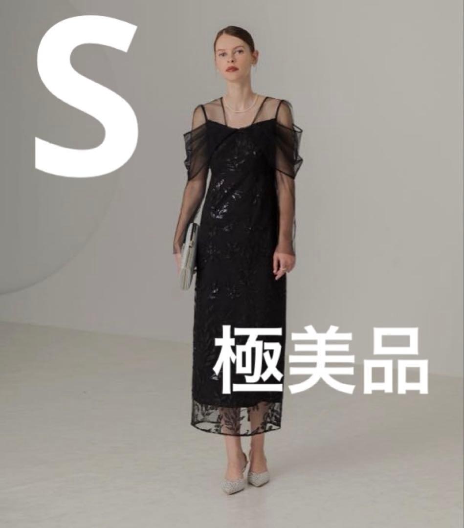 チ*ミ様 【極美品】Leja チュールロングスリーブリーフIラインドレスワンピー