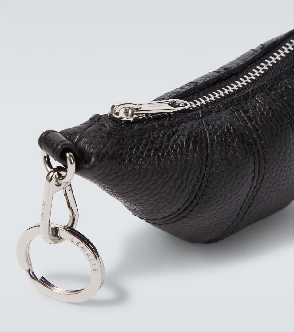 小物 Lemaire Croissant leather coin purse