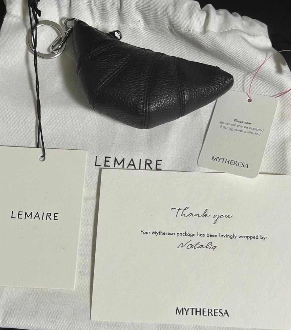 小物 Lemaire Croissant leather coin purse