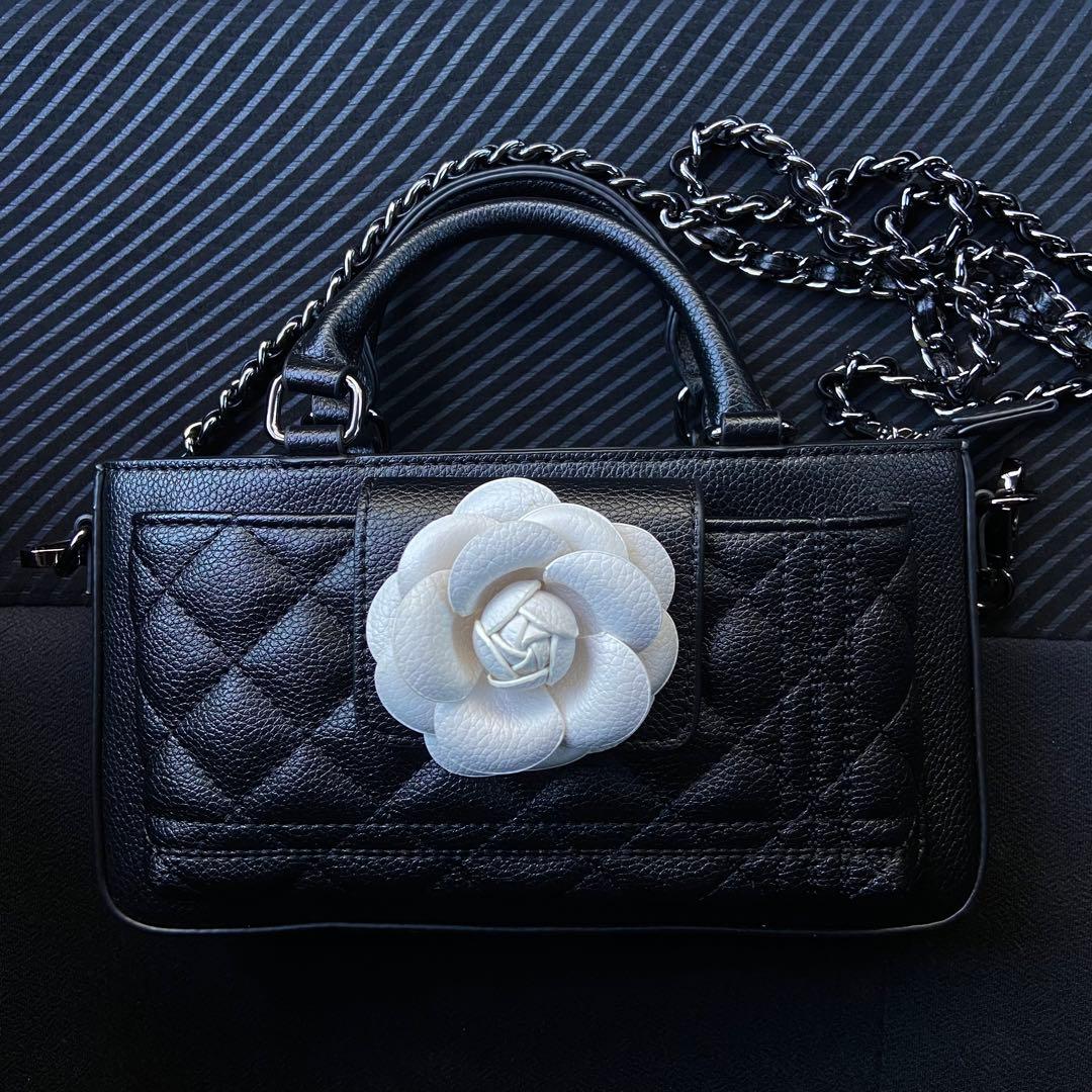 Riu Rose phone bag ブラック ローズ 薔薇