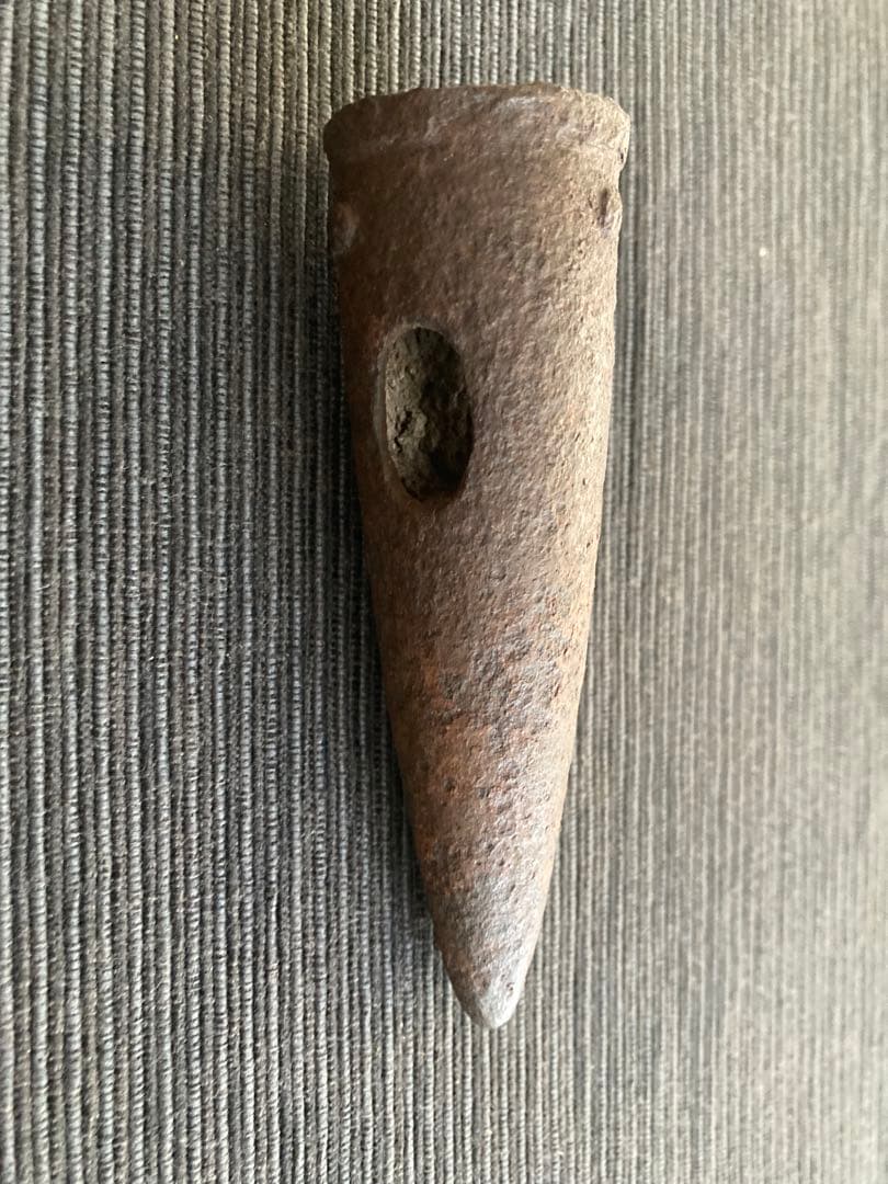 刀装具　大身の槍　大型鉄製石突　鍔　江戸時代