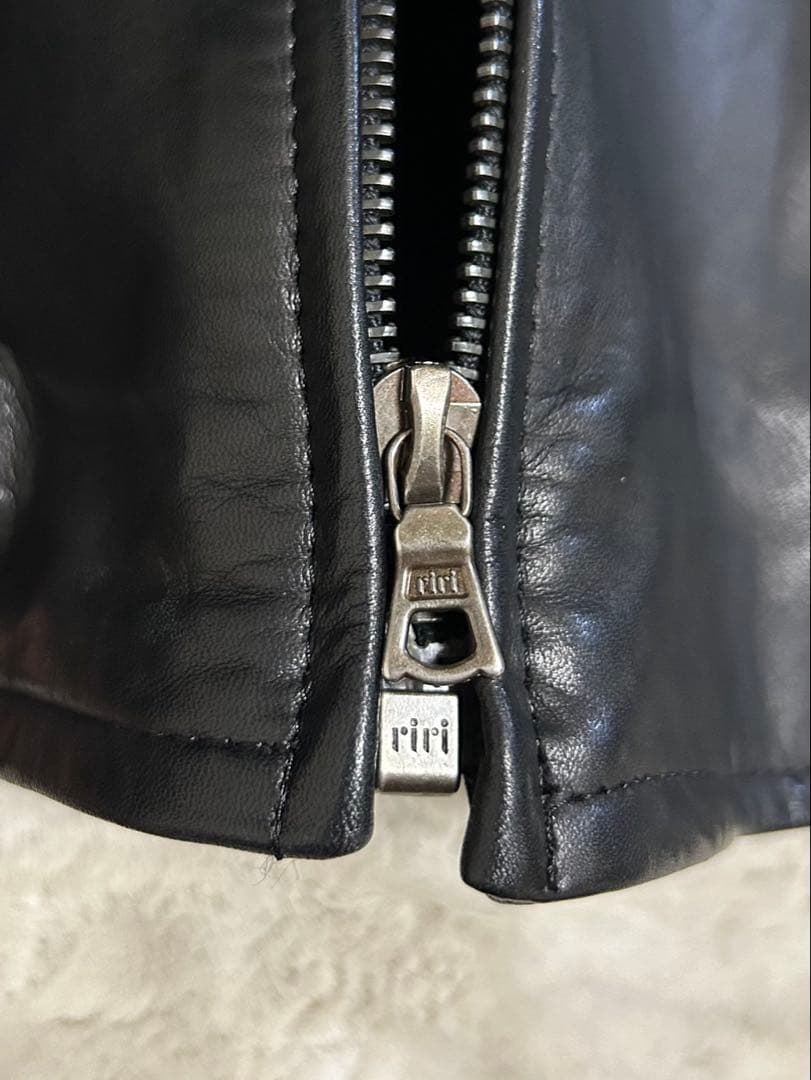 Pledge/プレッジ/シングルライダースジャケット/size48/黒