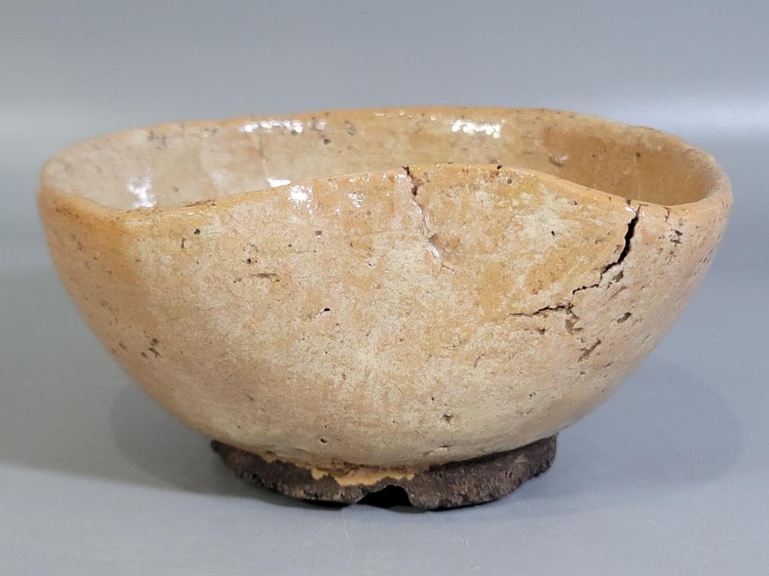 茶道具 古萩 沓茶碗 時代物 DT252