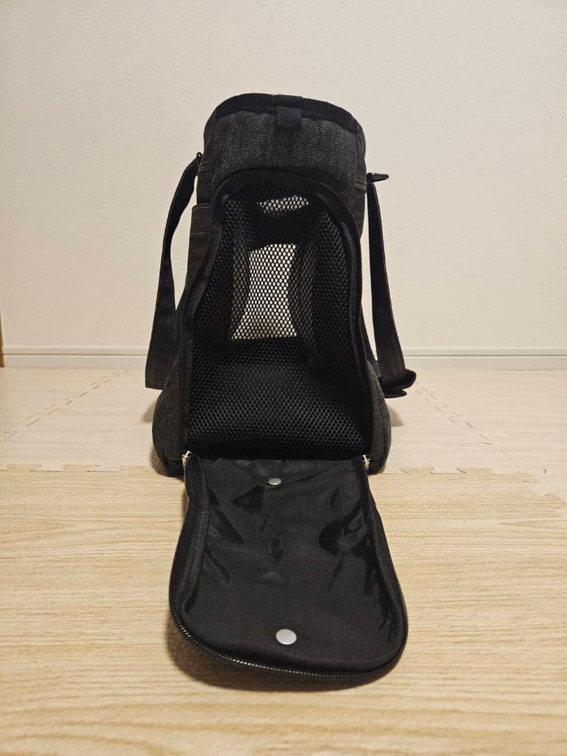 【L・I・P】洗えるキャリーバッグLサイズ デニムブラック