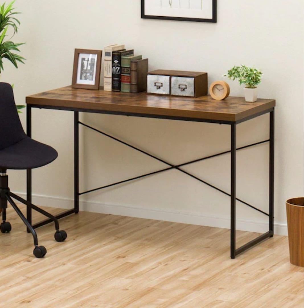 デスク(N ステイン 120 BR) ニトリ