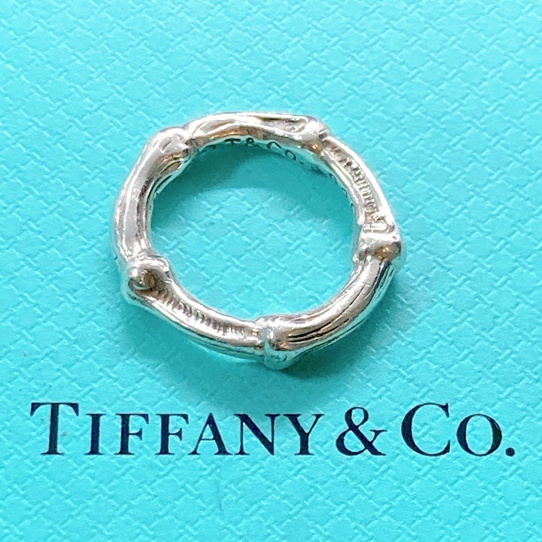 ティファニー バンブー リング 6～7.5号 925 シルバー 竹 オールド