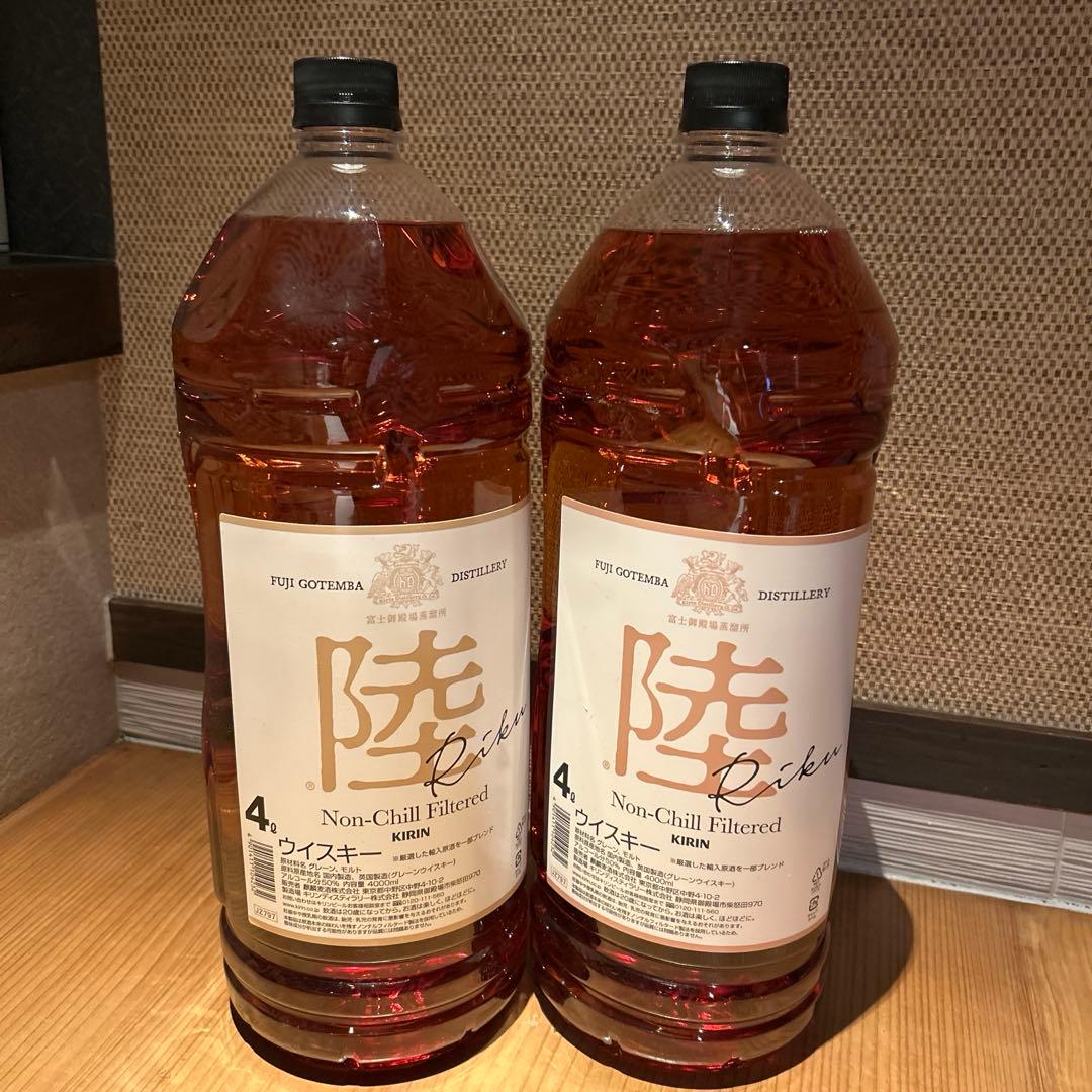 KIRIN キリン　麒麟　陸 ウイスキー　4L×2 業務用