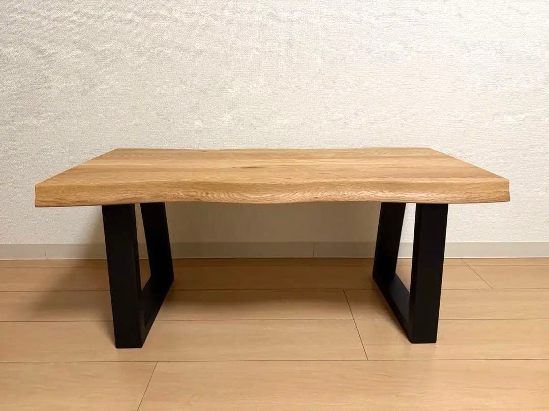 極美品　使用1週間　木製　オーク集成材　ローテーブル