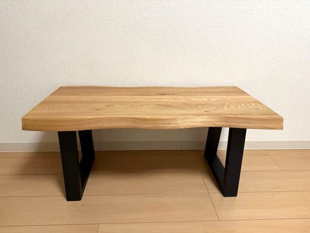 極美品　使用1週間　木製　オーク集成材　ローテーブル