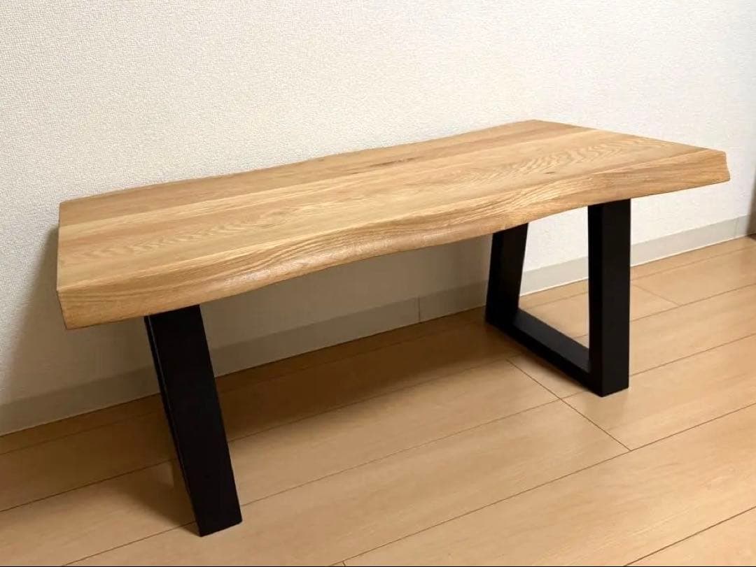 極美品　使用1週間　木製　オーク集成材　ローテーブル